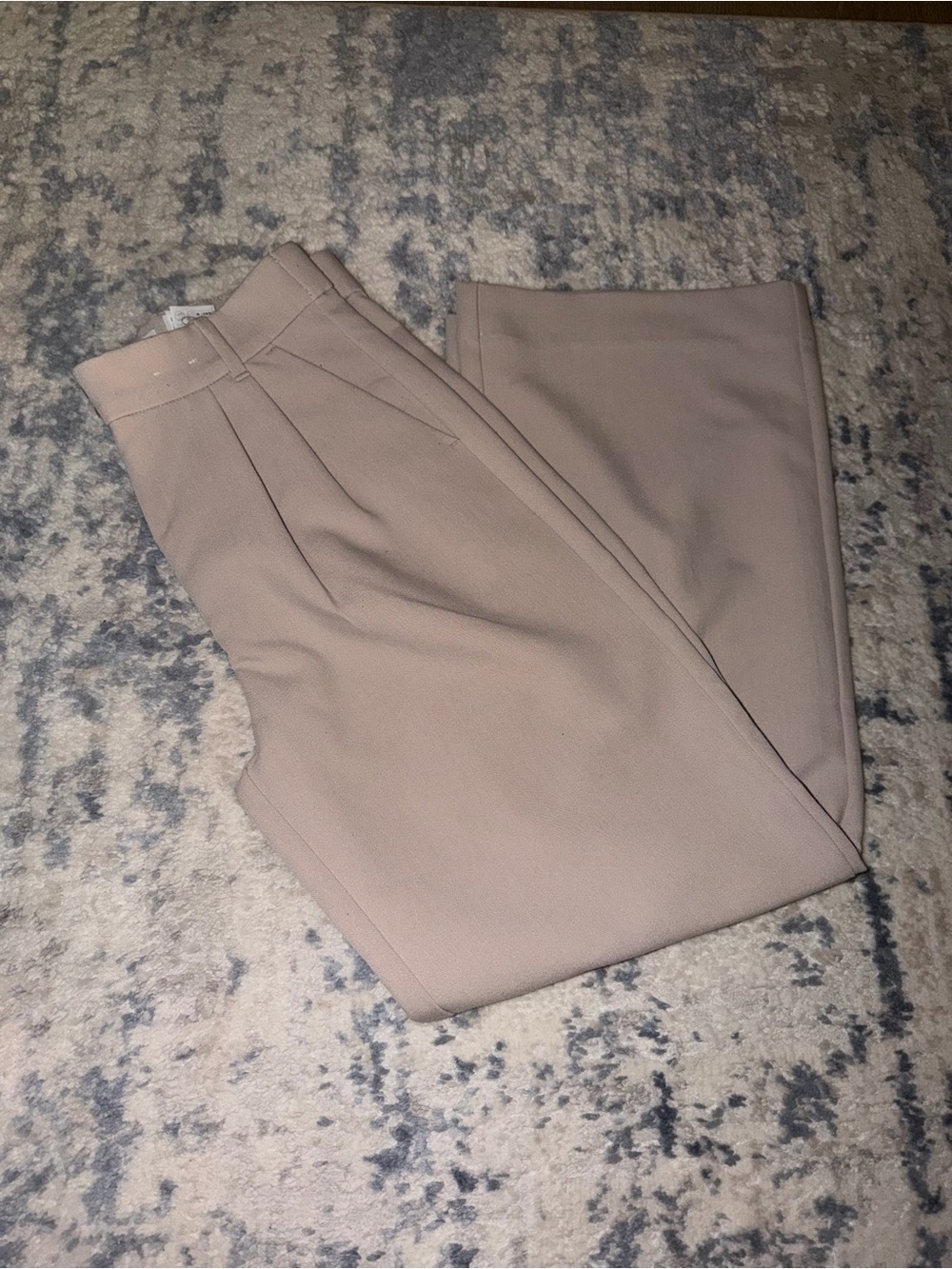 LAST DAY Abercrombie & Fitch Light Taupe High-Waist Trousers